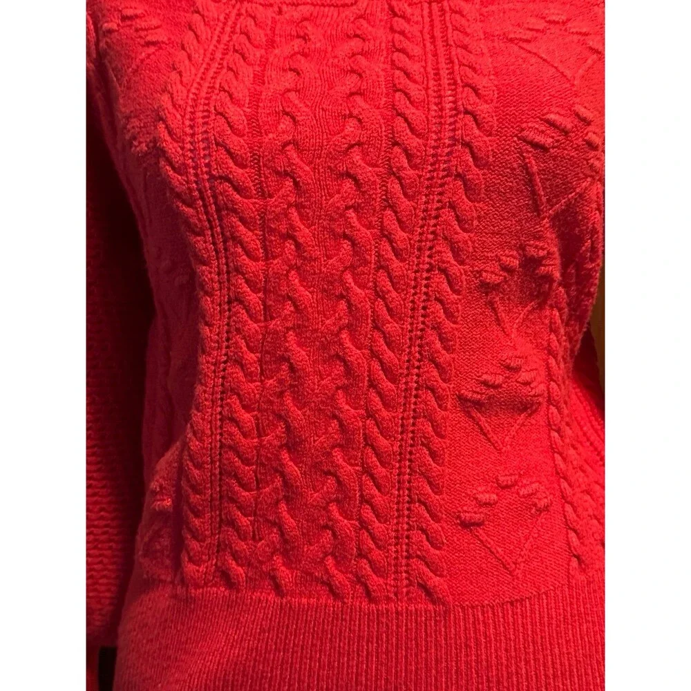 Willow & Root red off shoulder sweater size medium